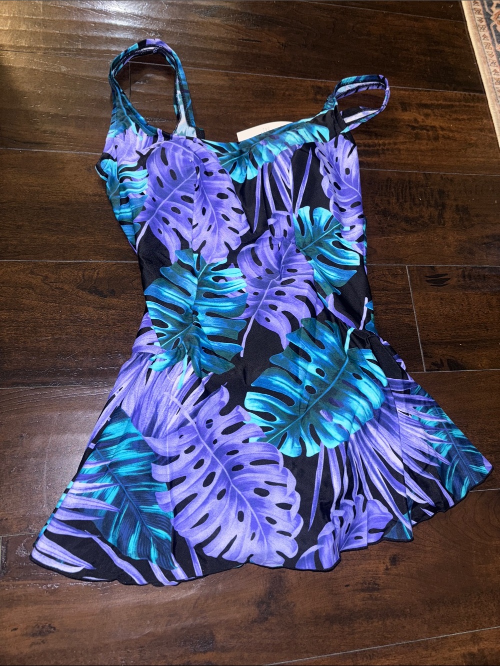 NWT Azul by Maxine of Hollywood swim size 10 in purple multi